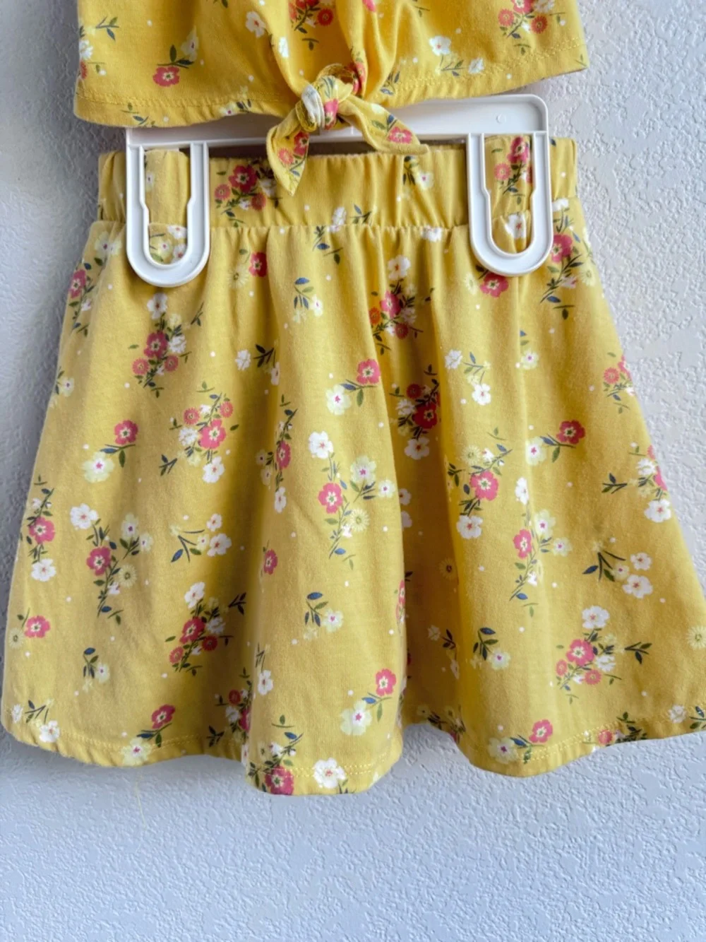 btween Yellow Floral Ruffle Tank & Skort Set. Size 6. - Picture 4 of 8
